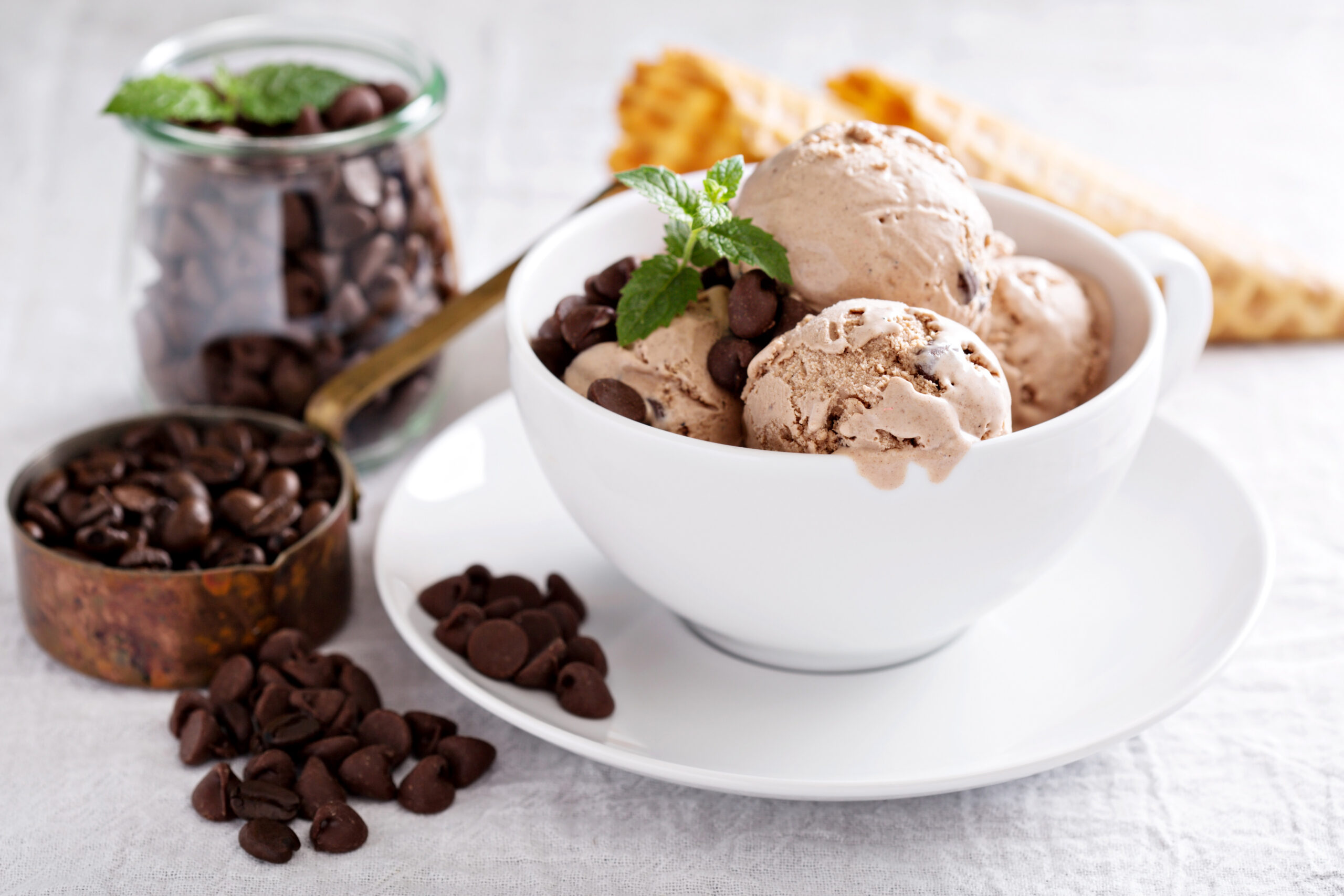 Chocolate coffee mascarpone ice cream